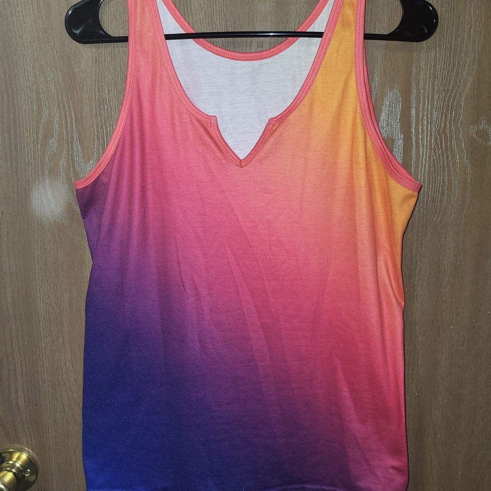 Gradient Sleeveless Top